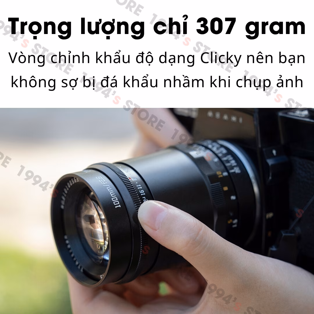 TTArtisan 100mm F2.8 Soap Bubble Bokeh Full-Frame – Lens siêu chân dung xóa phông