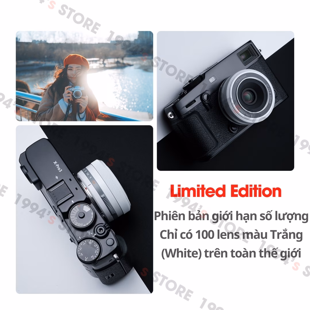 Ống kính TTArtisan AF 27mm F2.8 White AF Pancake cho Fujifilm/Sony/Nikon