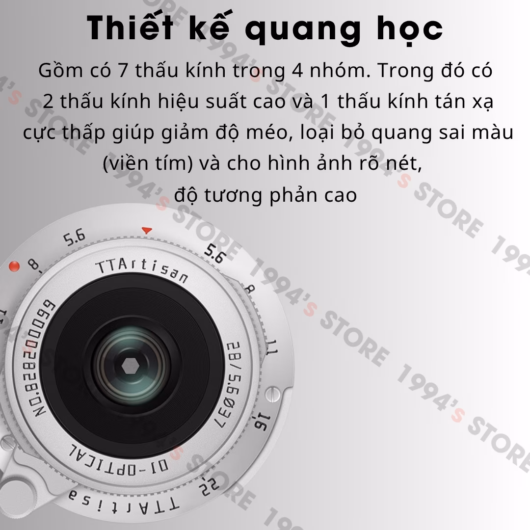 TTArtisan 28mm F5.6 Full-Frame cho Leica M