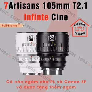 7Artisans 105mm T2.1 – Cine Lens Infinte Vision for Full-Frame – Có tặng thêm ngàm