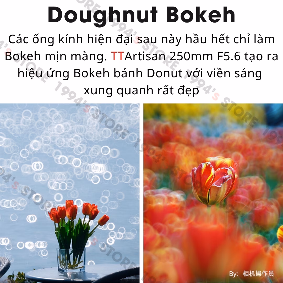 Ống kính TTArtisan 250mm F5.6 Reflex Doughnut Bokeh (Bokeh Bánh Donut) M42 Full-Frame và Crop APS-C