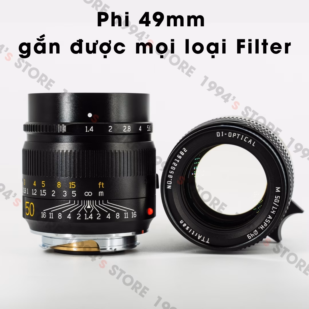 TTArtisan 50mm F1.4 ASPH lens Full-Frame cho Leica M