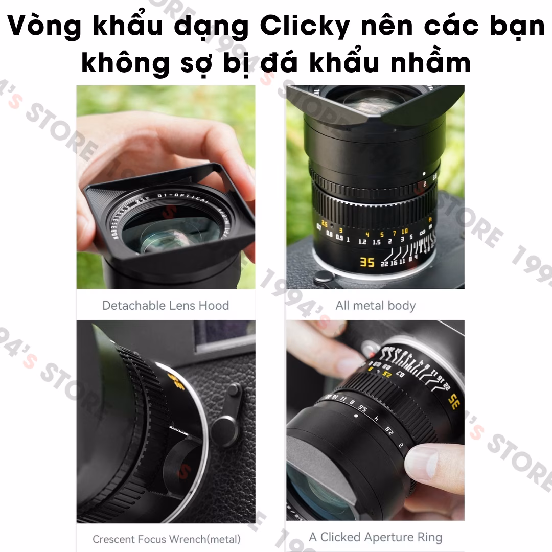 TTArtisan 35mm F2.0 APO ASPH ngàm Leica M – Tặng kèm Hood kim loại