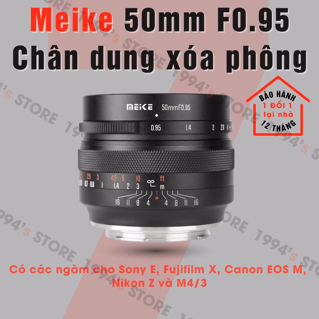 Meike 50mm F0.95 – Chân dung xóa phông mù mịt