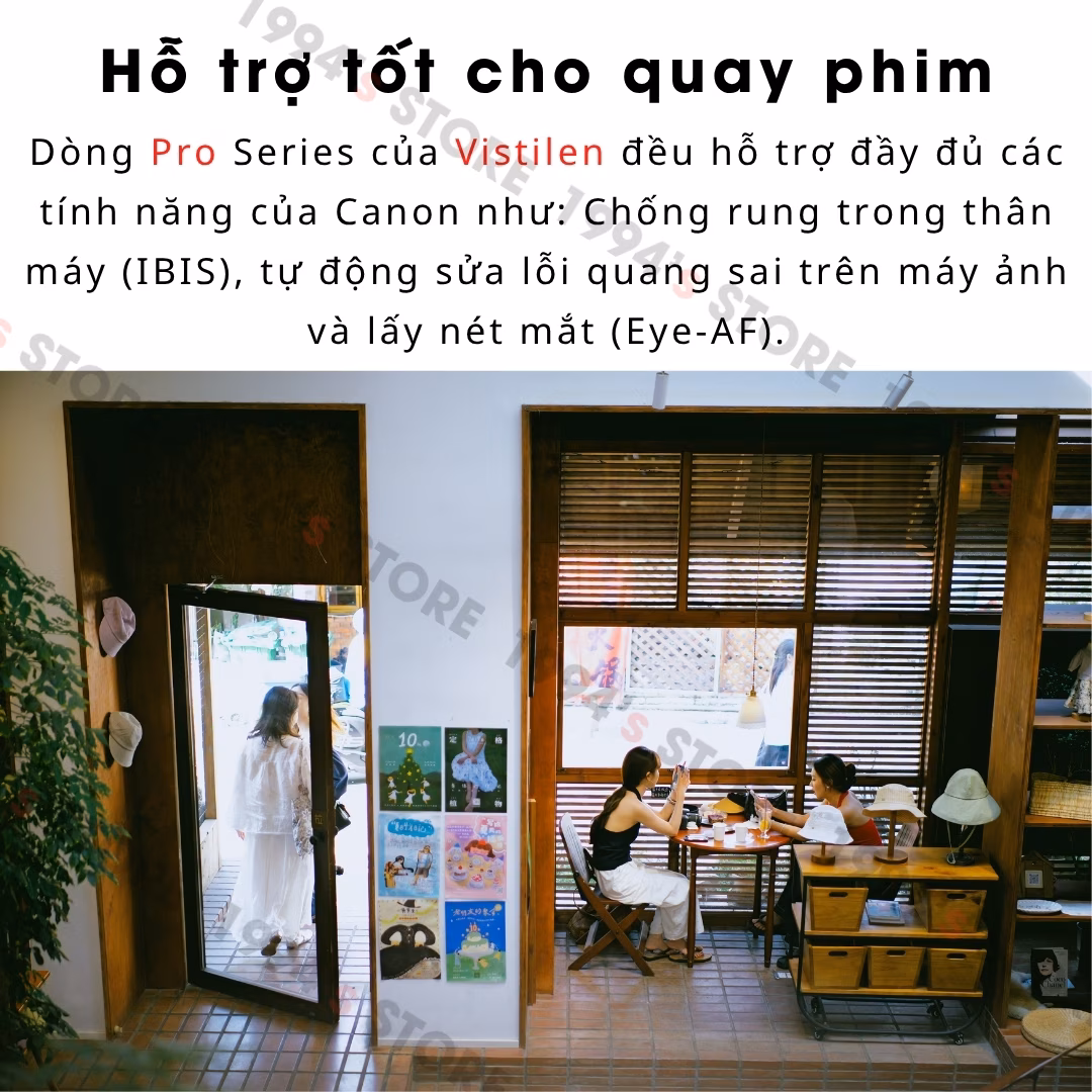 Vistilen AF 55mm F1.8 Pro Auto Focus - Lens chuyên chân dung cho Canon R/RF