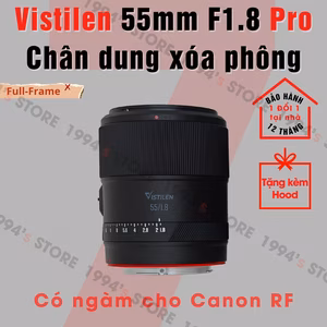 Vistilen AF 55mm F1.8 Pro Auto Focus - Lens chuyên chân dung cho Canon R/RF