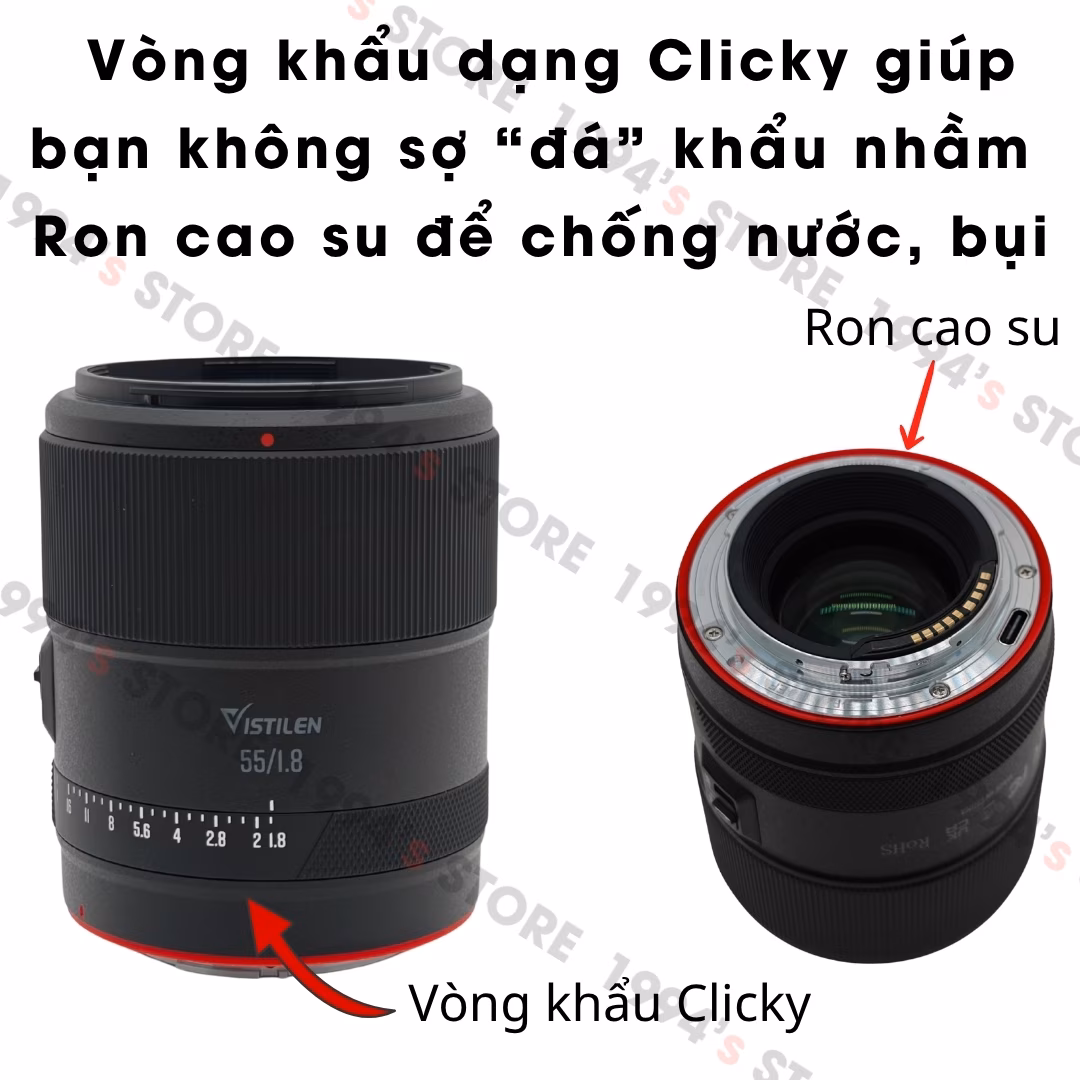 Vistilen AF 55mm F1.8 Pro Auto Focus - Lens chuyên chân dung cho Canon R/RF