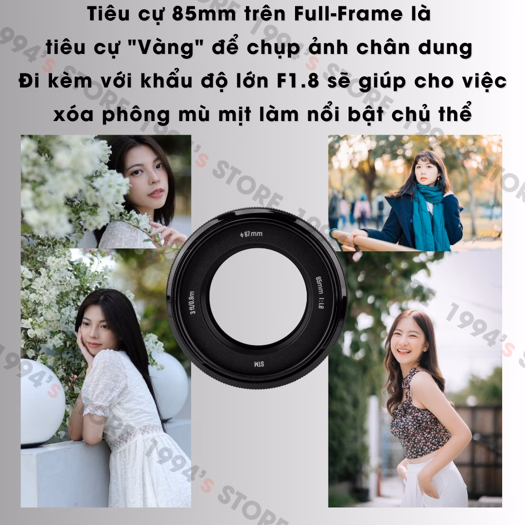 Vistilen 85mm F1.8 Auto Focus cho Canon R/RF