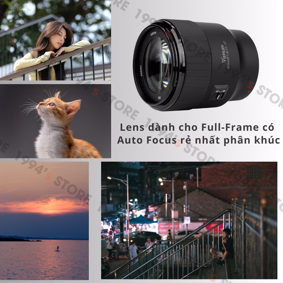 Vistilen 85mm F1.8 Auto Focus cho Canon R/RF