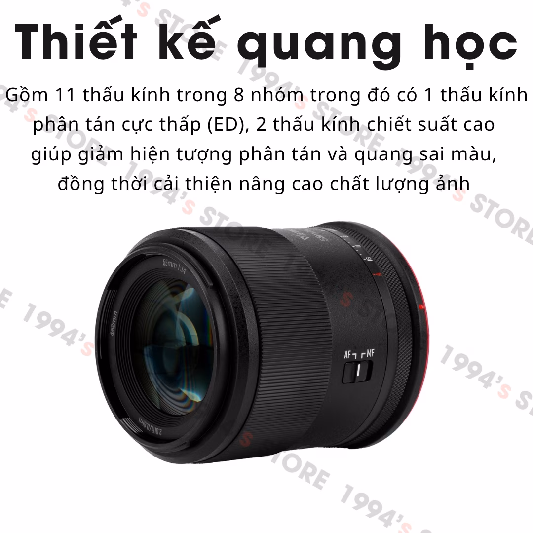 Vistilen 55mm F1.4 AF cho Canon EOS R – Lens chân dung xóa phông