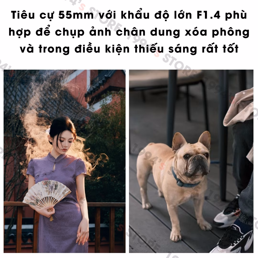 Vistilen 55mm F1.4 AF cho Canon EOS R – Lens chân dung xóa phông