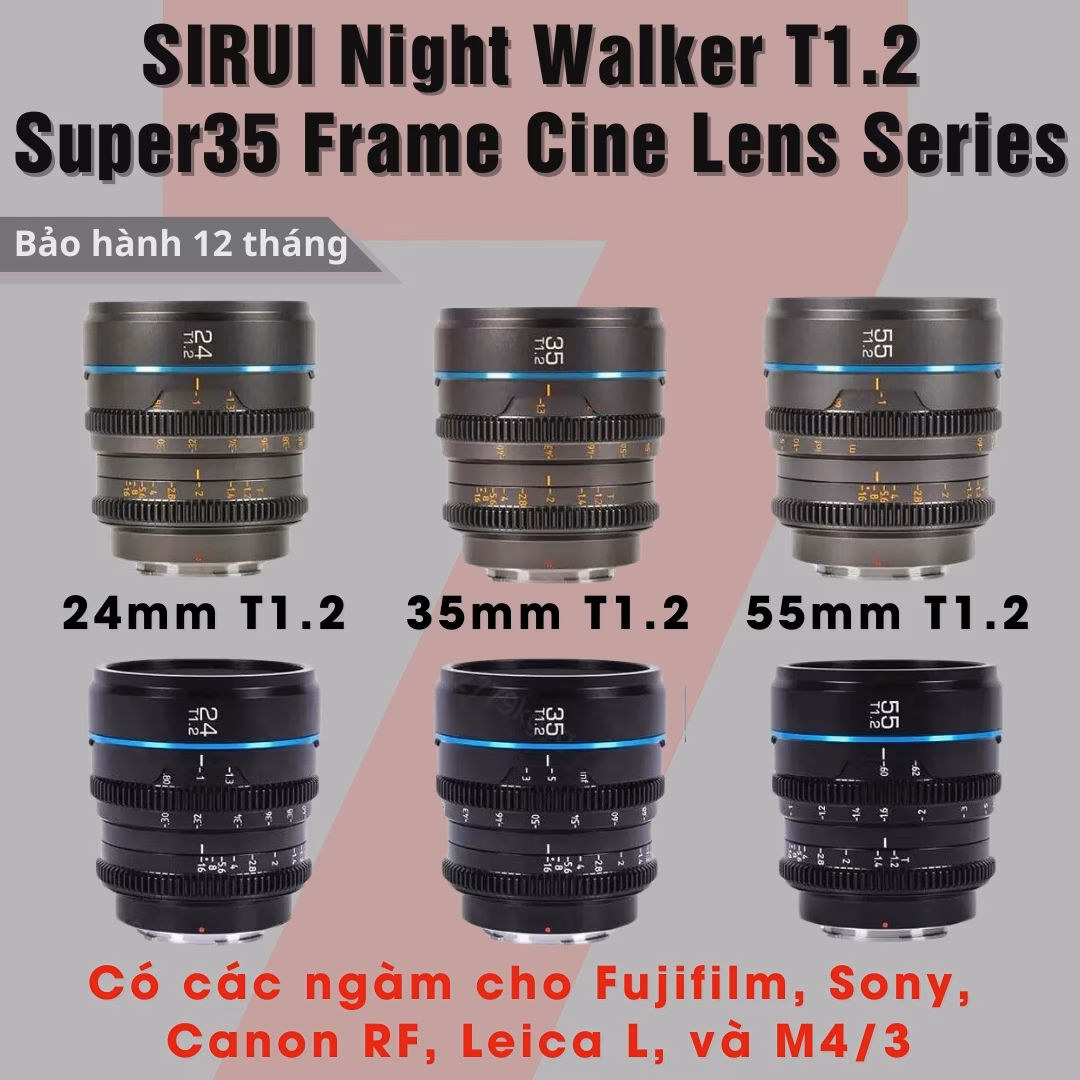 Bộ lens Cine Sirui Night Walker Super35