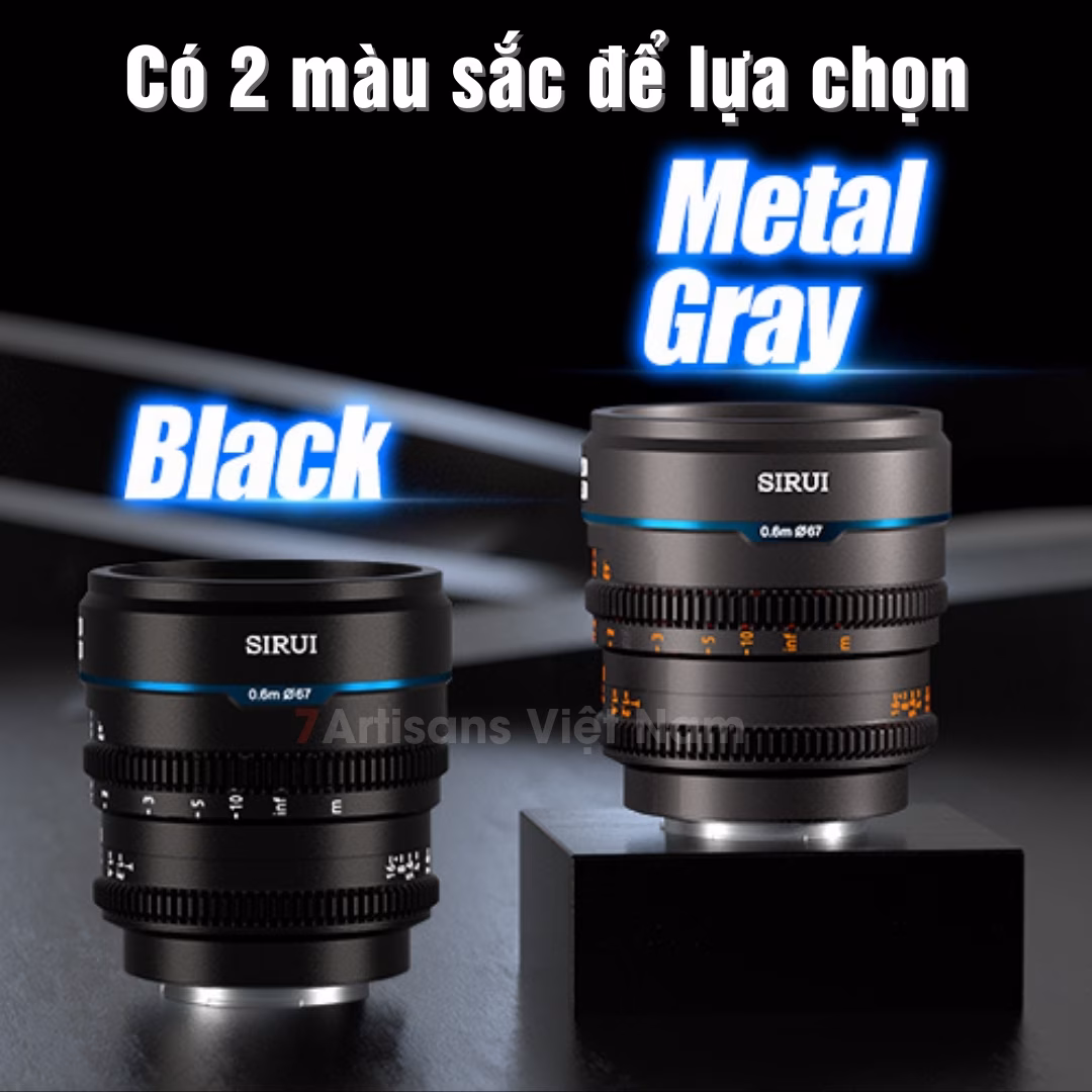 Lens Cine khẩu độ siêu lớn T1.2 xóa phông mù mịt
