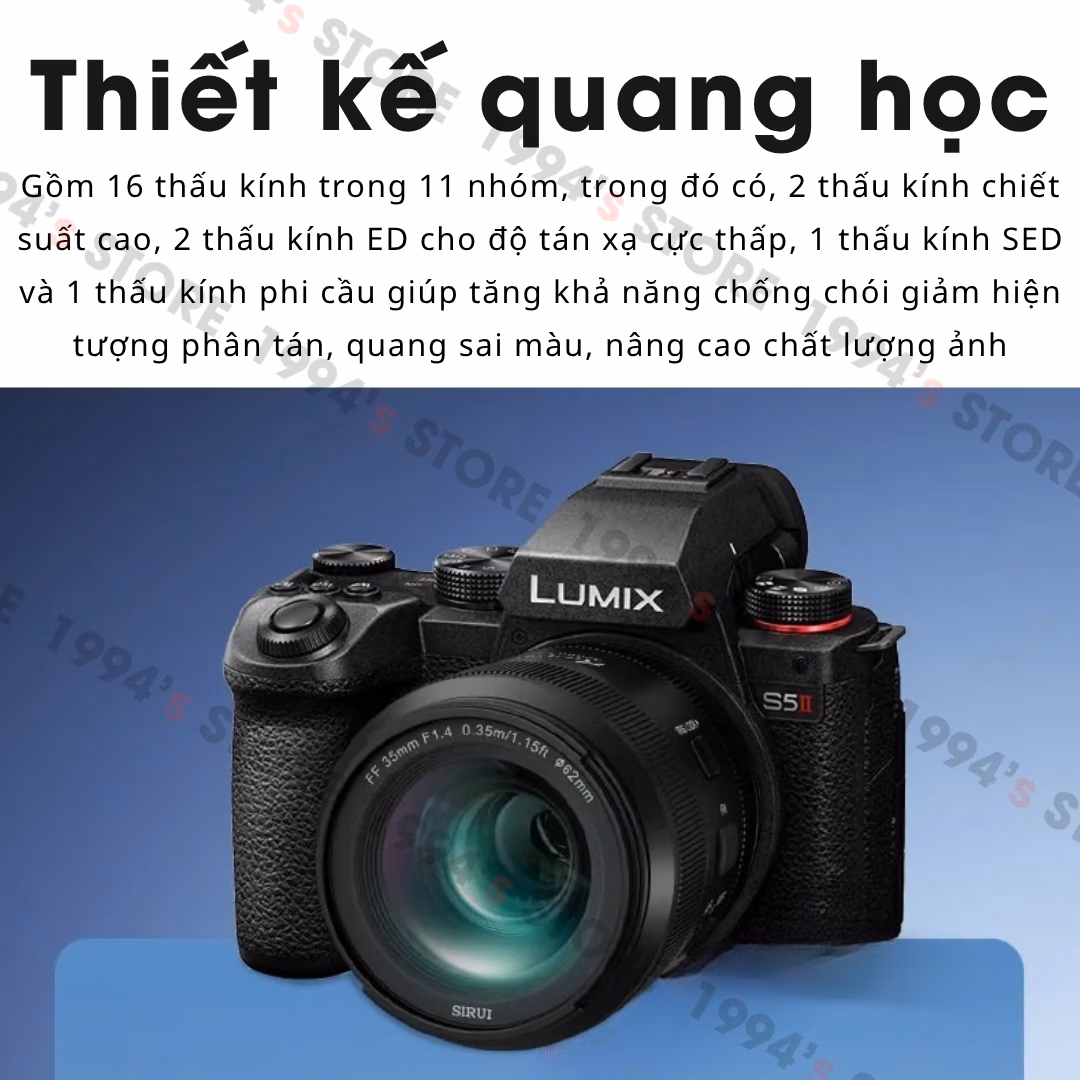 Sirui AURORA 35mm F1.4 Auto Focus – Lens đa dụng cho Full-Frame