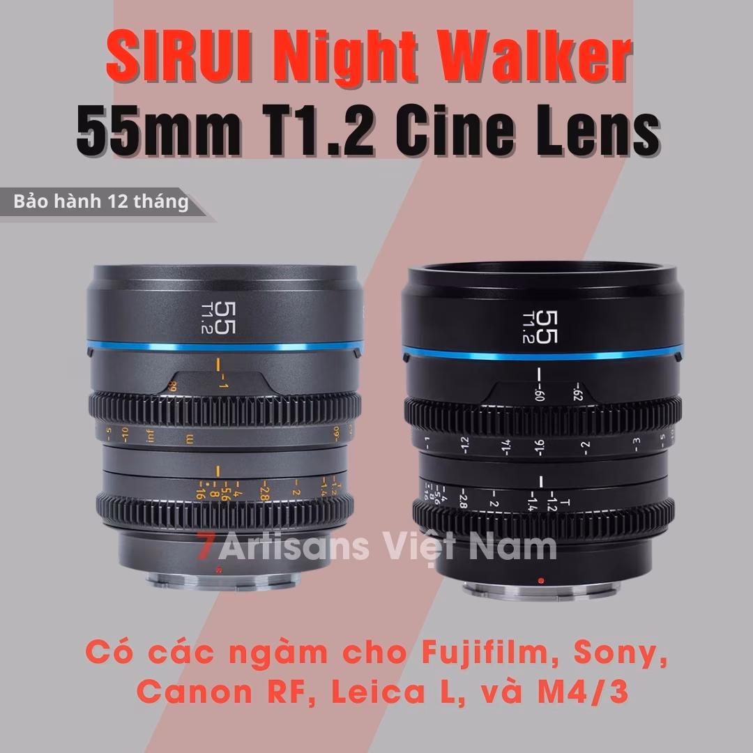 Lens SIRUI Night Walker Super35 55mm T1.2 Cine Lens