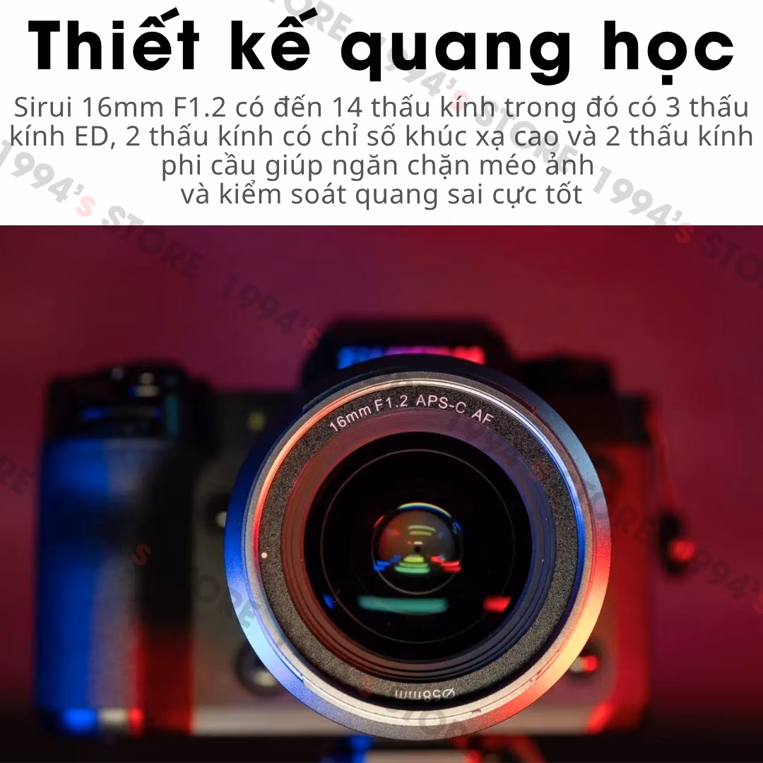 SIRUI 16mm F1.2 Auto Focus – Sirui Sniper AF lấy nét tự động