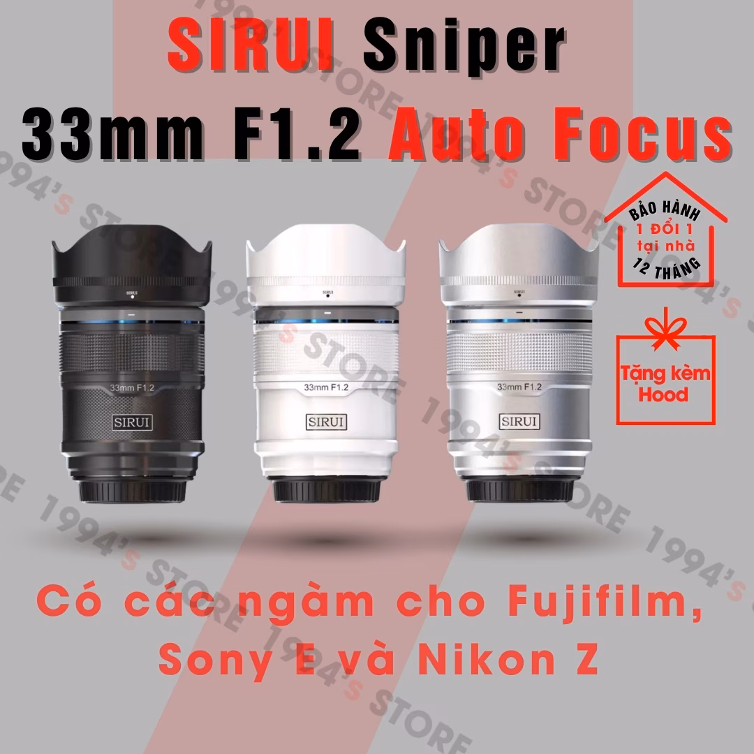 SIRUI 33mm F1.2 Auto Focus – Sirui Sniper AF