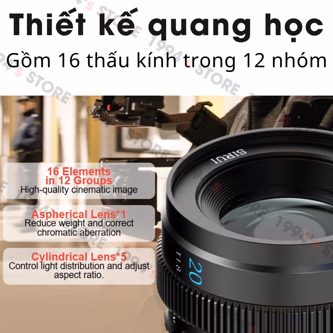 Sirui 20mm T1.8 AF 1.33X Anamorphic Cine Super35