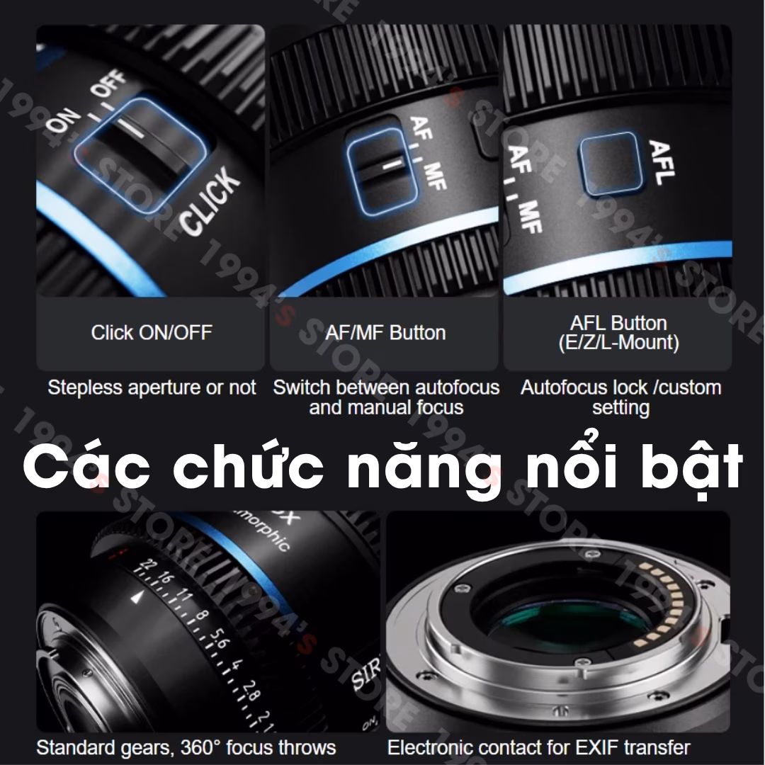 Sirui 20mm T1.8 AF 1.33X Anamorphic Cine Super35