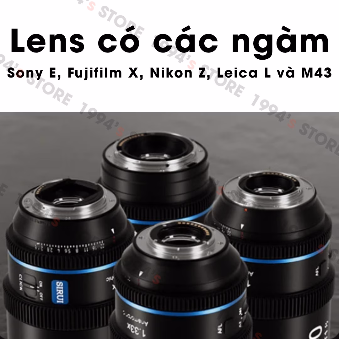 Ống kính Sirui 40mm T1.8 AF 1.33X Anamorphic Cine Super35