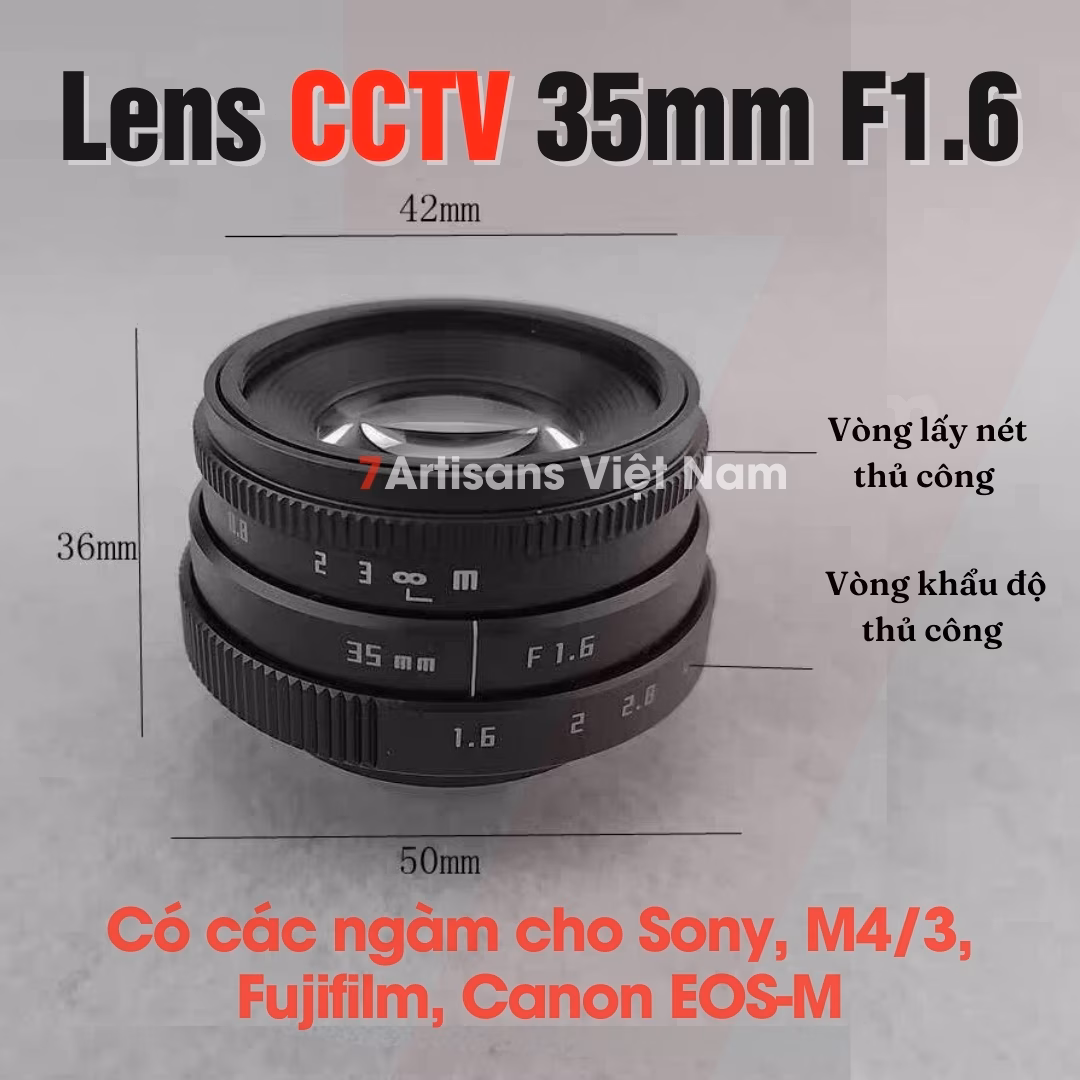 Mua lens Fujian 35mm F1.6 tại 1994S Store