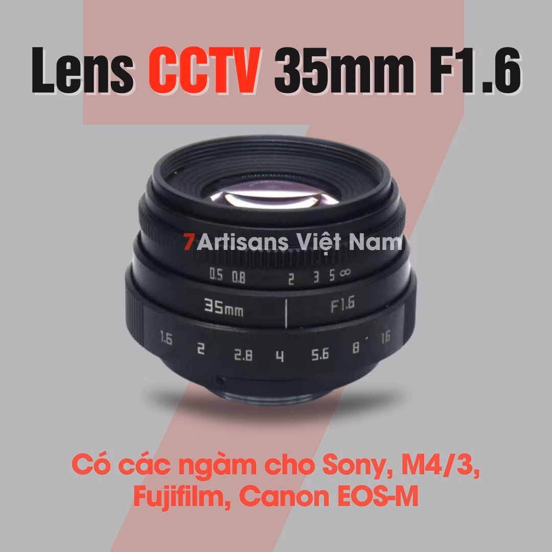 Fujian CCTV 35mm F1.6 HD Phiên bản VIII 2026