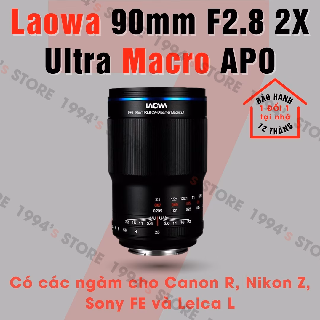 Laowa 90mm F2.8 2X Ultra Macro APO chính hãng