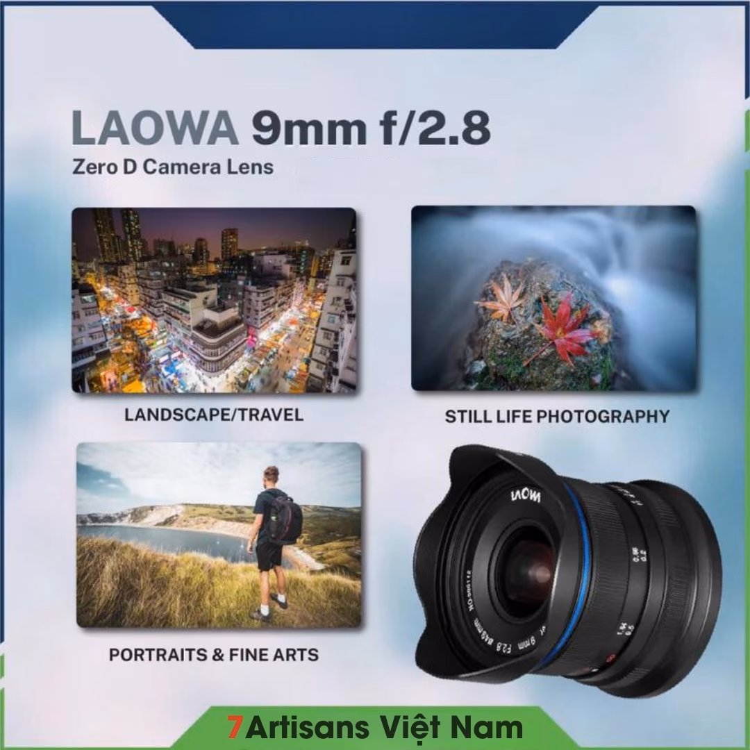 Lens Laowa 9mm F2.8 cho Sony E (A6000, A6400, ZV-E10)