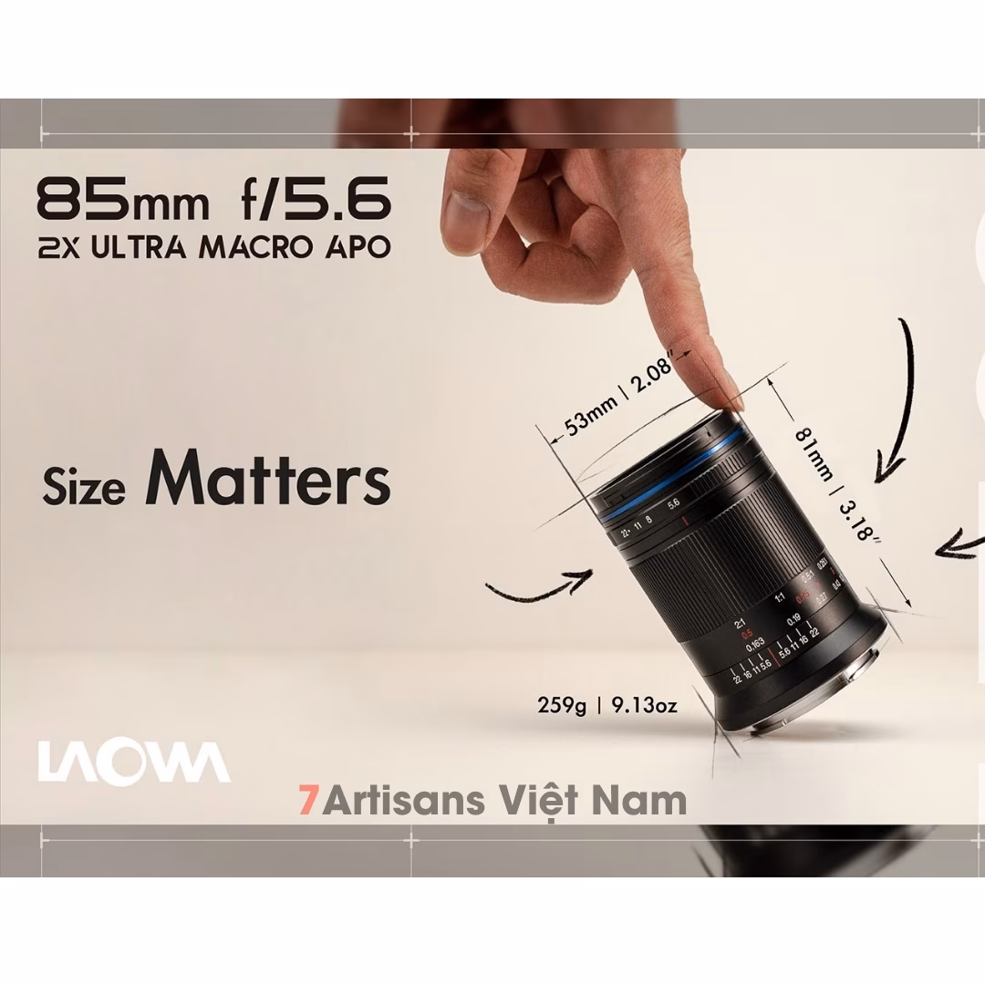 Lens Laowa 85mm F5.6 ngàm Canon RF (EOS R)