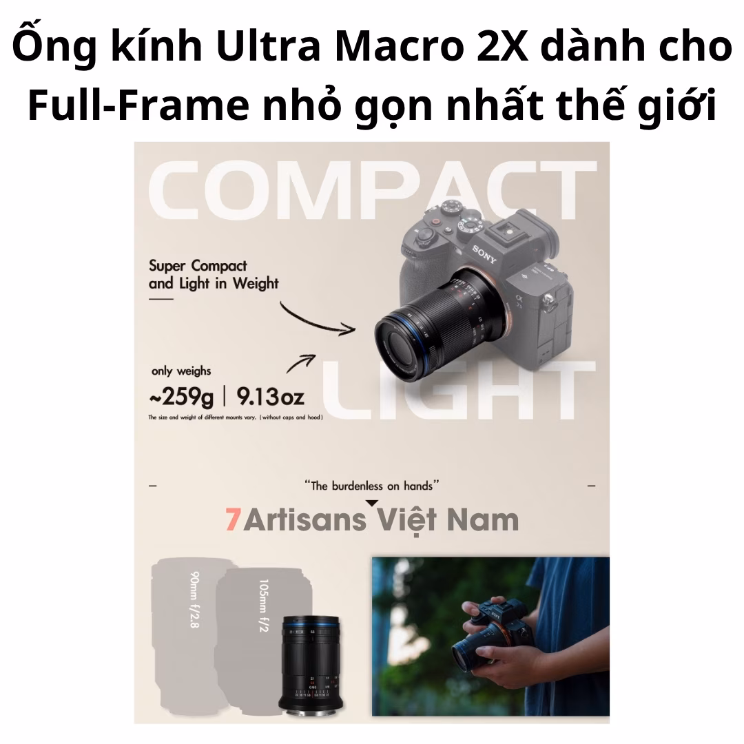 Laowa 85mm F5.6 2X Ultra Macro APO dành cho FullFrame