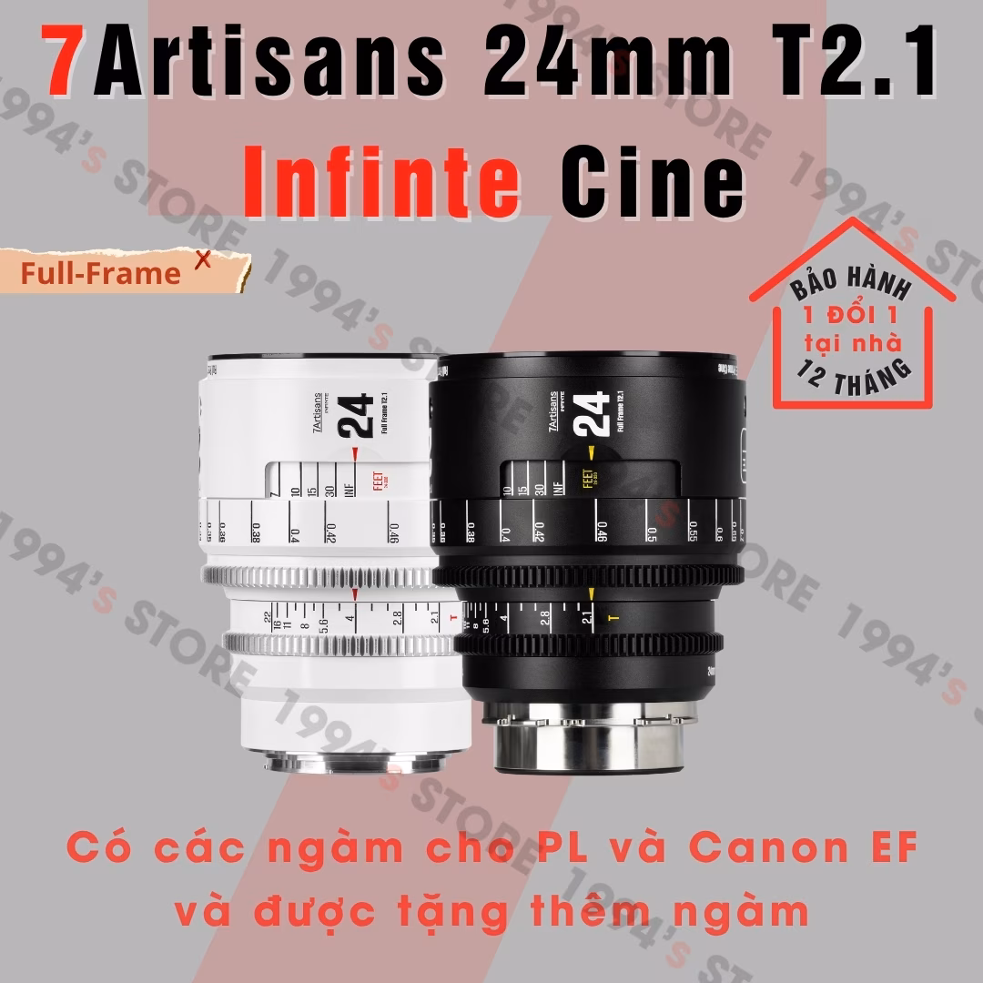 7Artisans 24mm T2.1 – Cine Lens Infinte Vision for Full-Frame