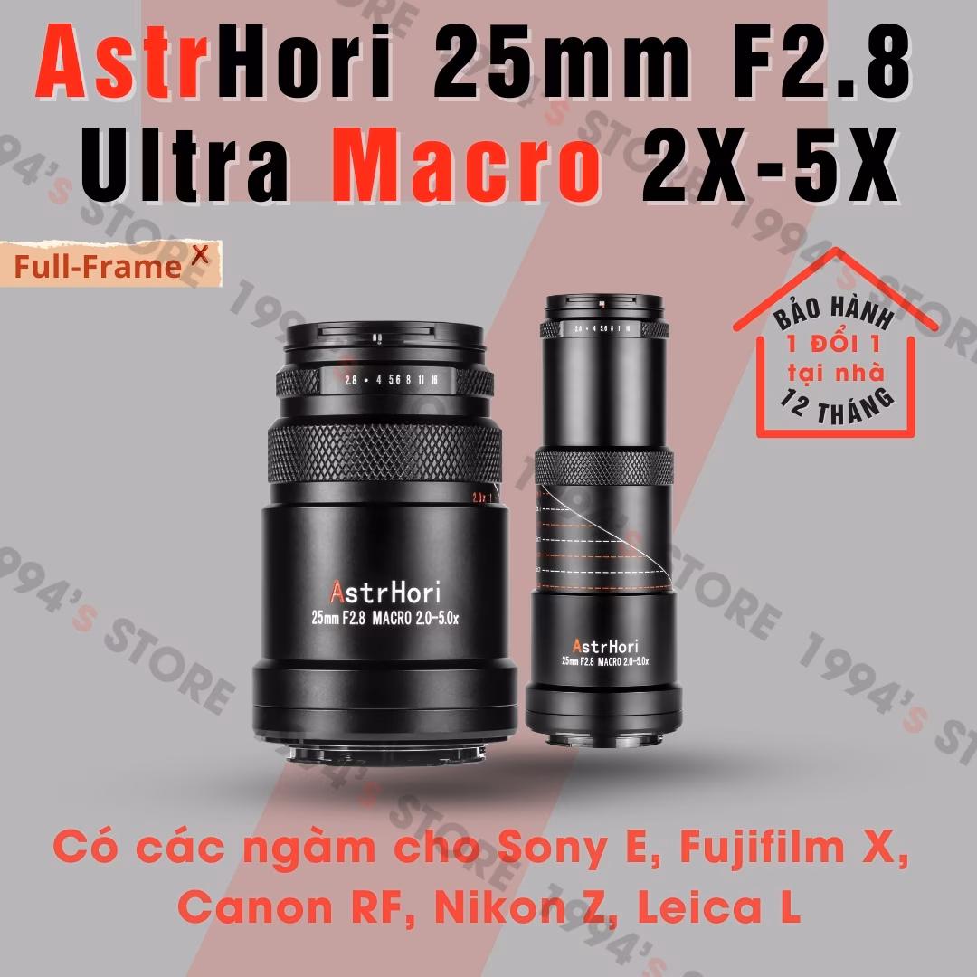 Ống kính AstrHori 25mm F2.8 Ultra Macro 2X-5X