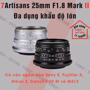7Artisans 25mm F1.8 Mark II - Góc rộng đa dụng nhỏ gọn