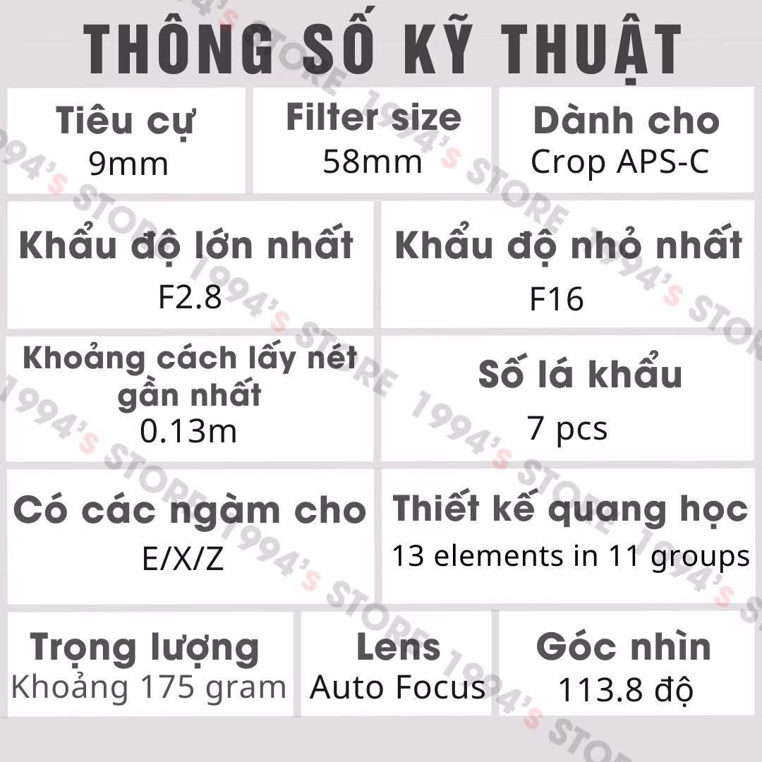 Lens chụp phong cảnh kiến trúc cho máy Crop