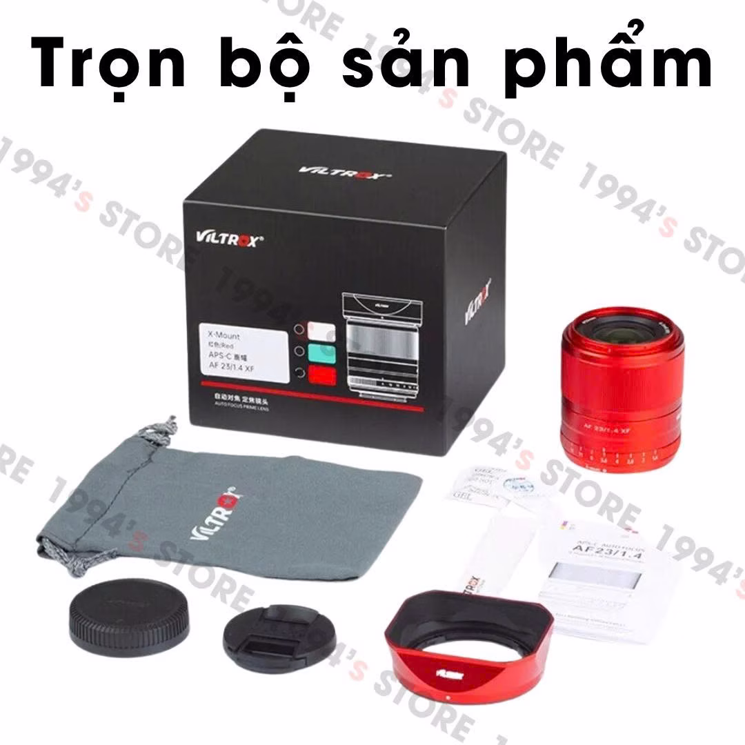 Ống kính Viltrox 23mm màu đỏ chụp phong cảnh chân dung