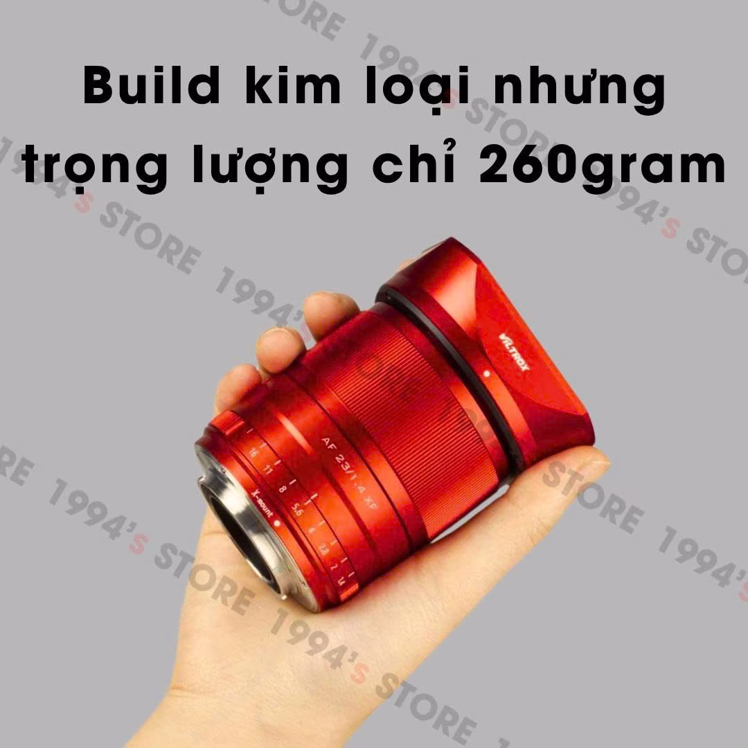 Viltrox 23mm F1.4 Auto Focus màu đỏ