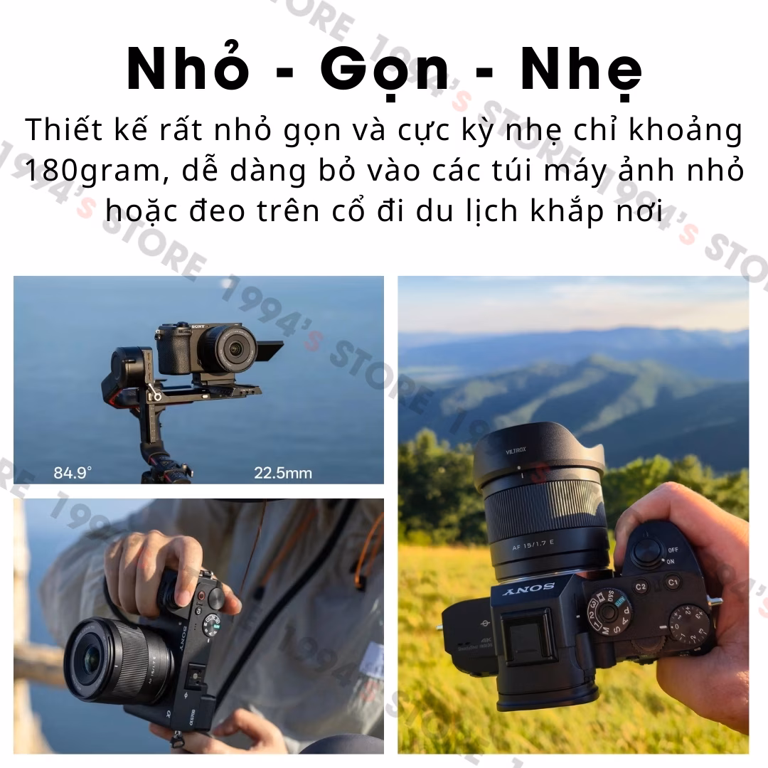 Ống kính Viltrox 15mm F1.7 AF siêu rộng cho Sony/Fuji/Nikon