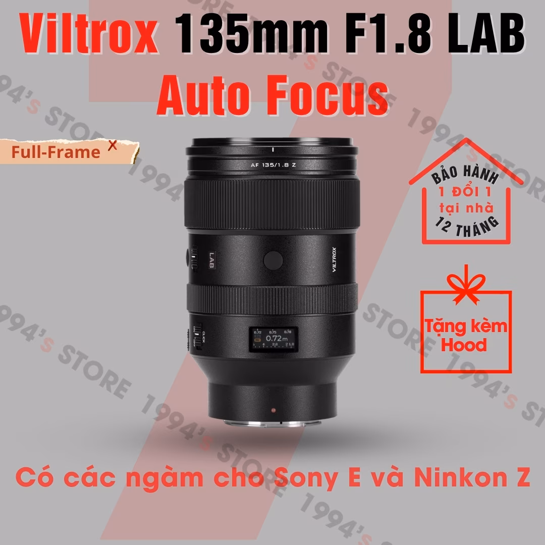 Ống kính Viltrox 135mm F1.8 AF LAB cho Full-Frame Sony E và Nikon Z