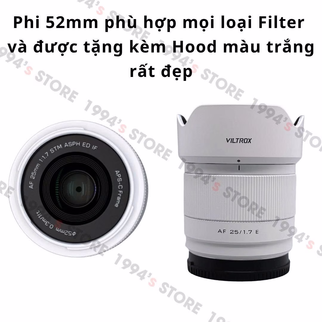 Viltrox 25mm F1.7 Auto Focus màu trắng Sony E