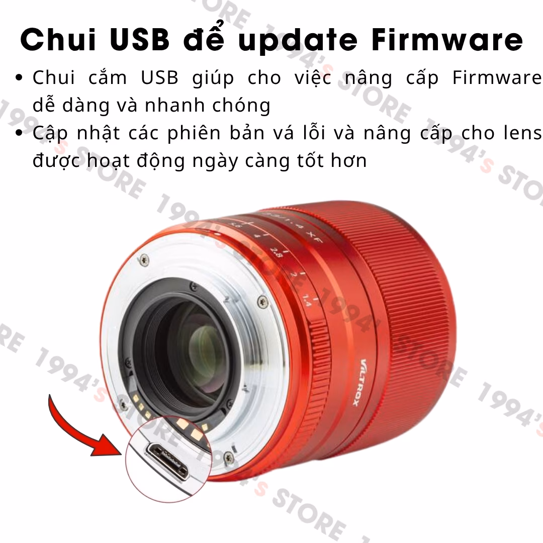 Viltrox 33mm F1.4 Auto Focus màu đỏ