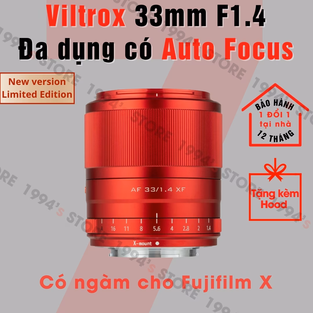 Viltrox 33mm F1.4 AF Red Limited Edition