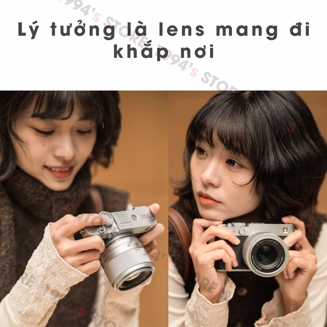 Lens fix 56mm AF giá sinh viên cho máy Crop