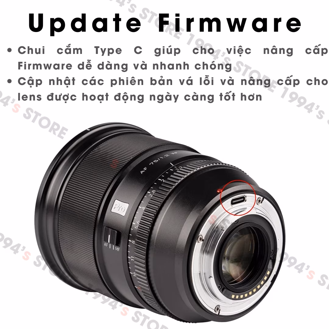 Ống Kính Viltrox 75mm F1.2 Pro AF Cho Fujifilm, Sony, Nikon