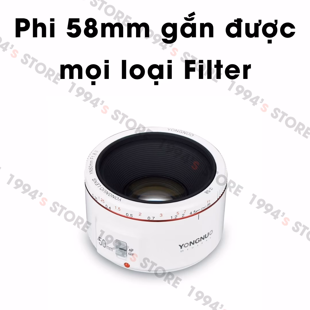 Ống kính Yongnuo 50mm F1.8 Mark II AF cho Canon EF/EFs
