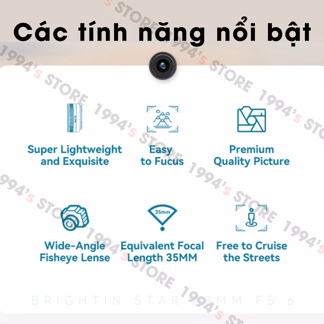 Ống kính Brightin Star 23mm F5.6 Pancake Full-frame