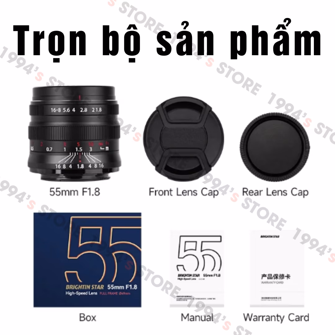Ống kính lấy nét tay giá rẻ