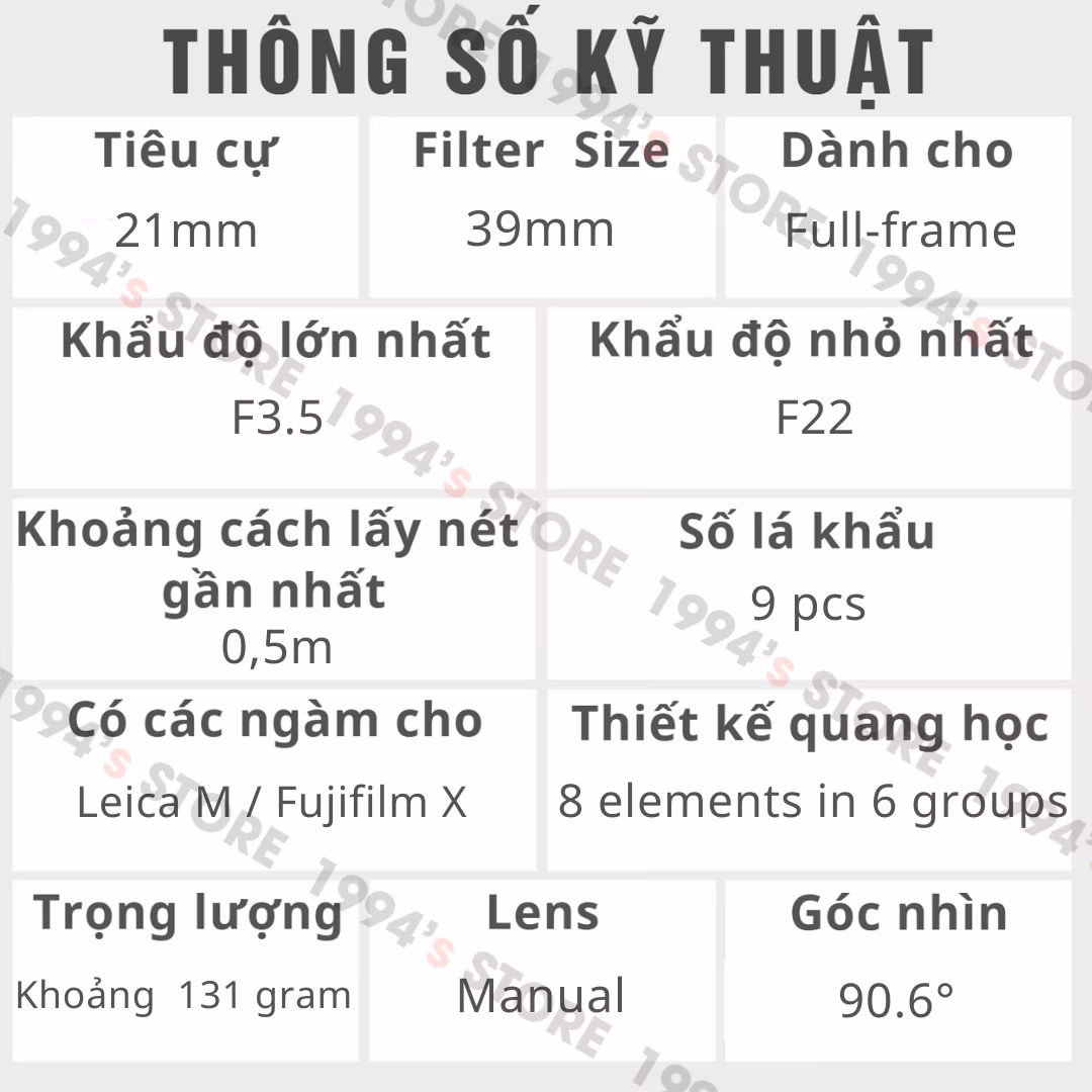 Mua Thypoch Ksana 21mm F3.5