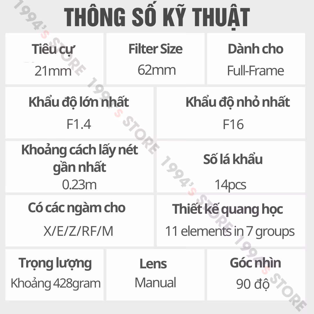 Thypoch Simera 21mm chính hãng