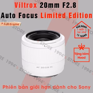 Ống kính Viltrox 20mm F2.8 AF Sony E - Phiên Bản Màu Trắng