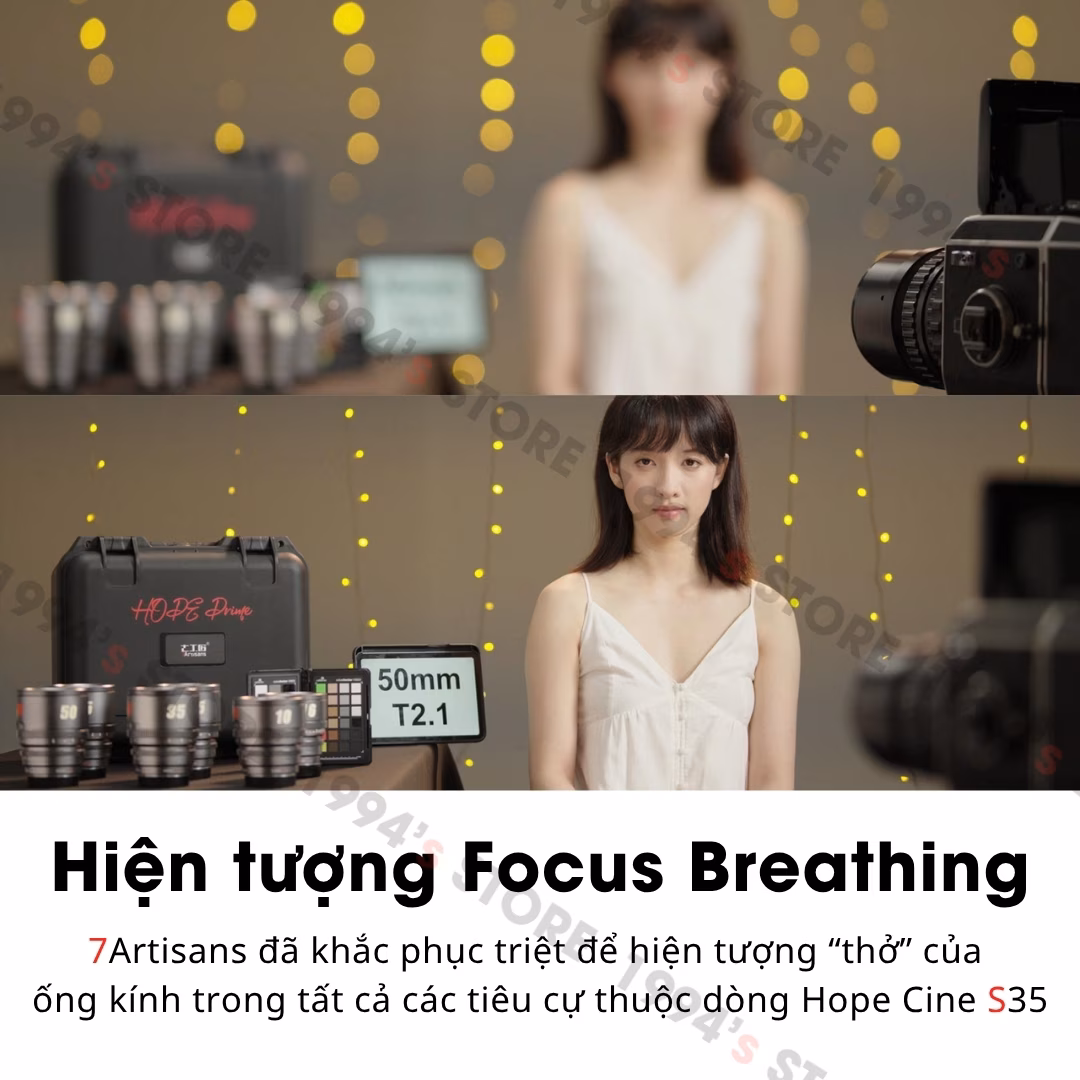 Bộ 3 lens Cine 7Artisans Hope Super35 35mm/50mm/85mm T2.1 S35